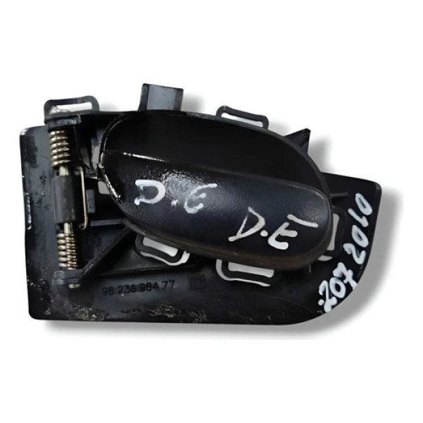 Maçaneta Interna Dianteira Esquerda Peugeot 207 9623698477 Preto Dianteira