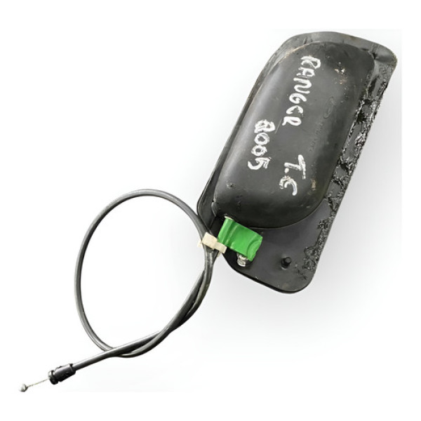 Maçaneta Interna Traseira Esquerda  Ford Ranger 2005 2006 07 Prateado Traseira