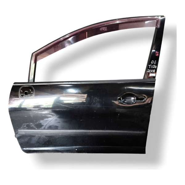 Porta Dianteira Esquerda Nissan Tida 2008 2009 2010 2011 Branco Esquerda Dianteira