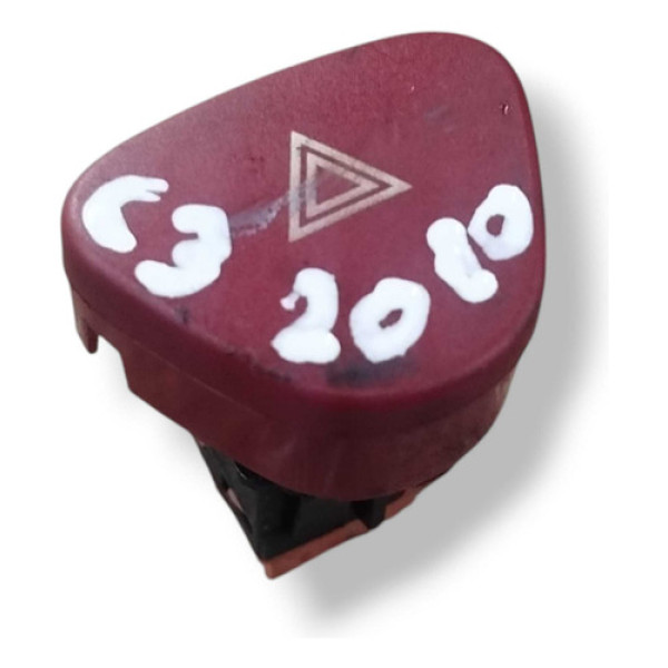 Botão Pisca Alerta Citroën C3 2008 2009 2010 2011 A 2012  - Verde-musgo