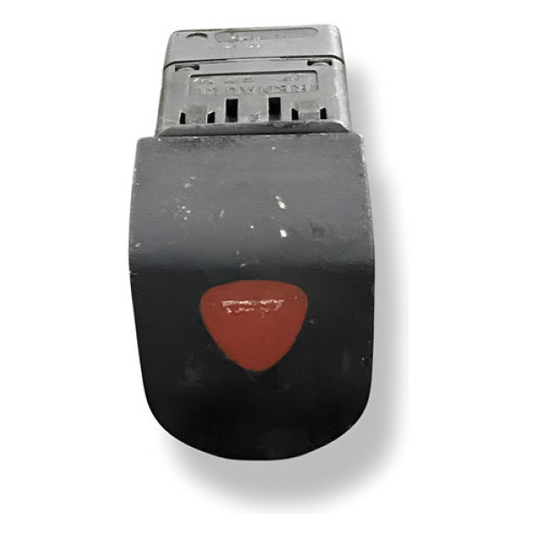 Botão Pisca Alerta Renault Kangoo 2003 2004 2005 2006 25177 - Prateado