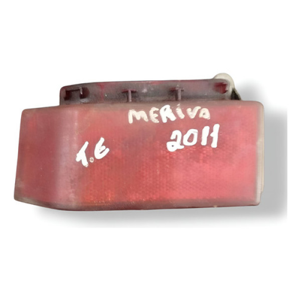 Refletor Parachoque Traseiro Esquerdo Chevrolet Meriva 2011 Vermelho