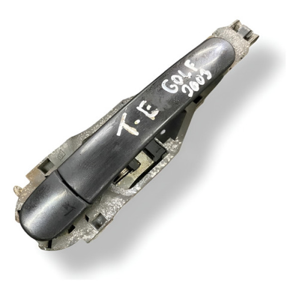 Maçaneta Externa Traseira Esquerda Volkswagen Golf 2003 2004 Preto Traseira