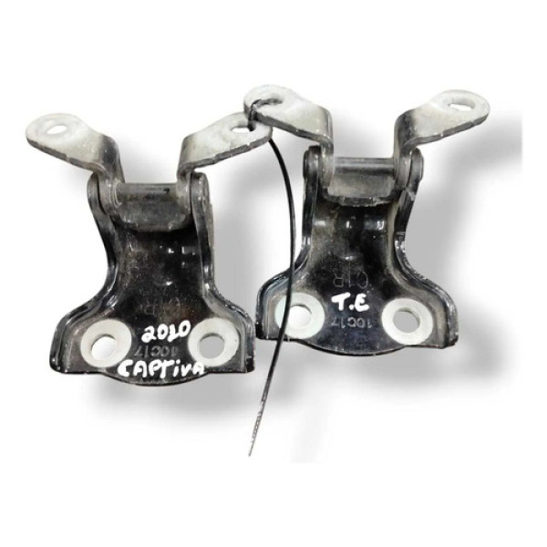 Par Dobradiça Porta Tras Esq Chevrolet Captiva 2010 A 2012