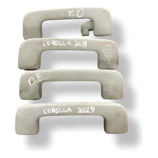 Kit 4 Alças Puxador Teto Toyota Corolla 2016 2017 2018 2019 - Bege