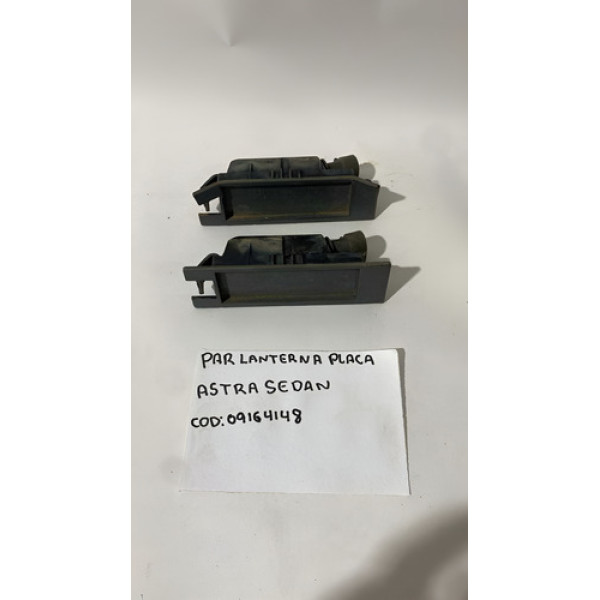  Par Lanterna Placa Gm Astra Meriva Vectra 1.8 2000 09164148 Esquerdo Água