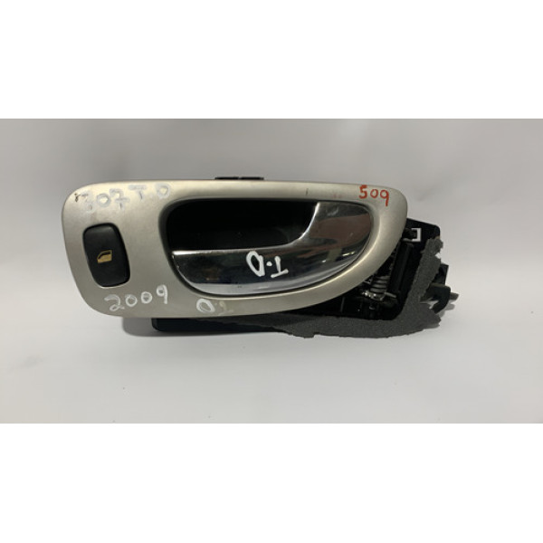  Maçaneta Interna Traseira Direita Peugeot  307 2010 - Preto - Traseira