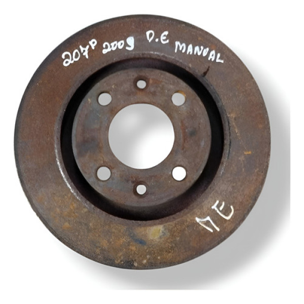 Disco Freio Diant Esquer Direita Manual 1.6 Peugeot 207 2009