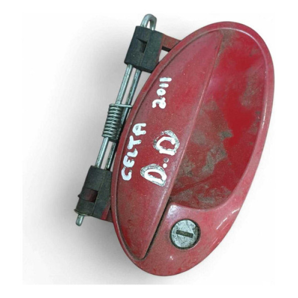 Maçaneta Externa Dianteira Direita Gm Celta 2001/2011 Vermelho Dianteira