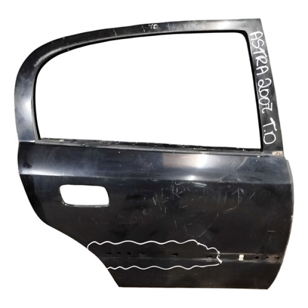 Porta Traseria Direita Chevrolet Astra Sedan 2008  Detalhe Traseira Direito Preto