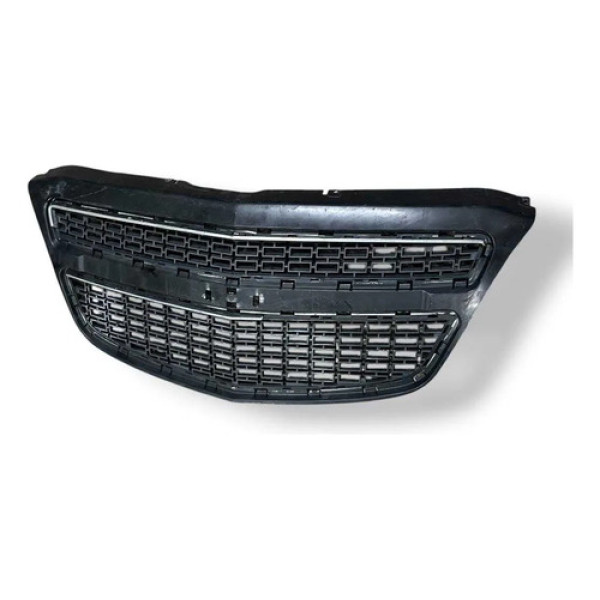 Grade Central Parachoque Dianteiro Agile 2013 94705154 Preto Fosco