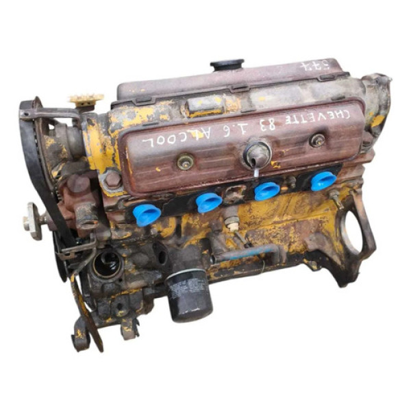 Motor Parcial Chevrolet Chevette 1.6 - 1983 A 1989 Alcool