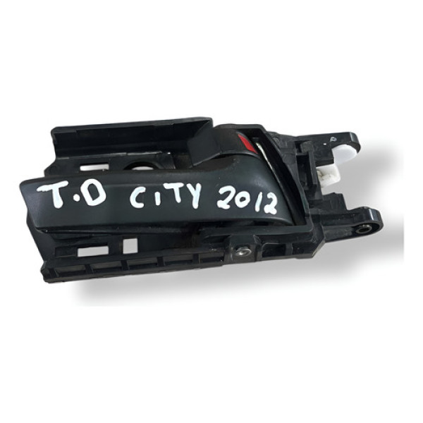 Maçaneta Interna Porta Traseira Direita Honda  City 1.5 2012 Preto Traseira
