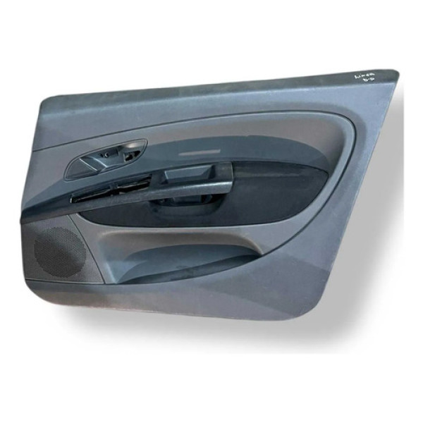 Forro Porta Dianteira Direita Fiat Linea 2011 2012 2013 2014 Cinza Escuro / Preto