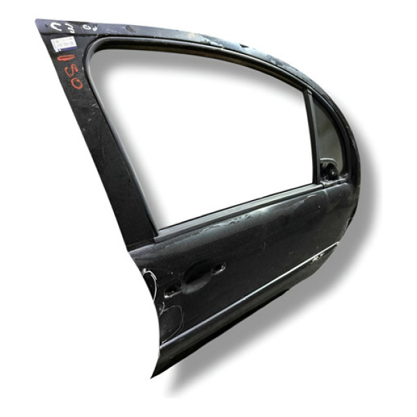 Porta Dianteira Direita Citroen C3 2010 2012 2013 Detalhe  Direira Preto