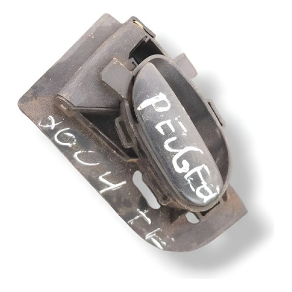 Maçaneta Interna Traseira Esquerda Peugeot 206 2004 2005 - Prateado - Traseira