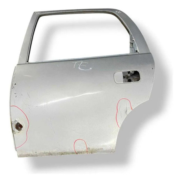 Porta Traseira Esquerda  Chevrolet Corsa 2008 2009 Detalhe Traseira Esquerda Cinza