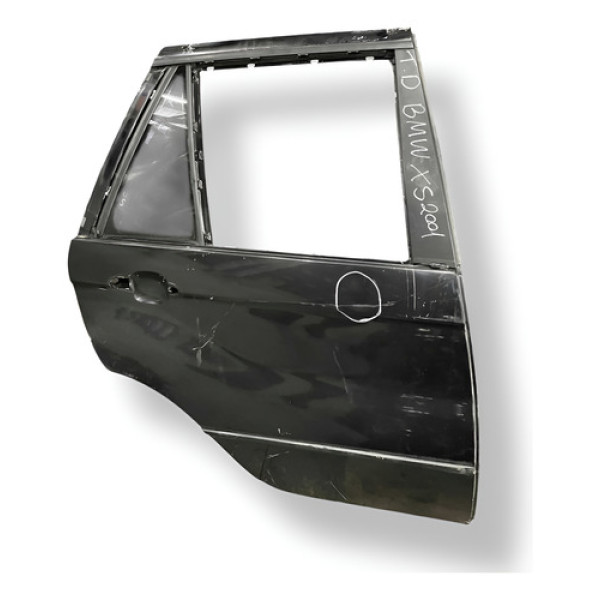 Porta Traseira Direita Bmw X5 2001 2002 2003 2004 Detalhe Preto