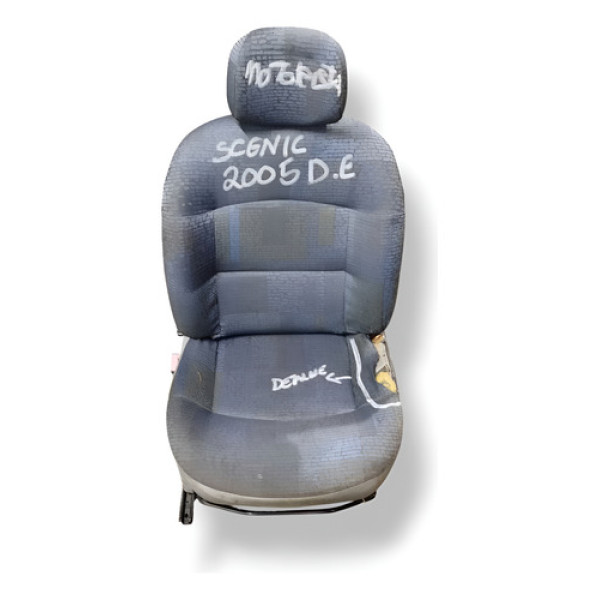 Banco Dianteiro Esquerdo Renault Scenic 2005 2006 Detalhe Cinza