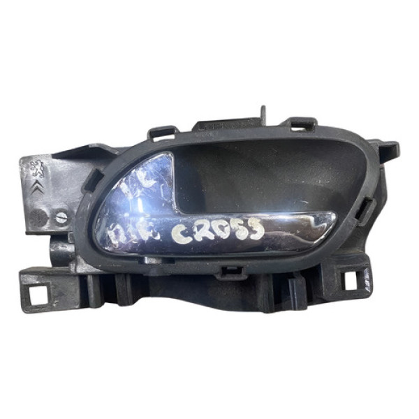 Maçaneta Interna Traseira Esquerda Citroen C3 2015 968344687 Preto Traseira