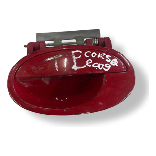 Maçaneta Externa Traseira Esquerda Corsa 1.0 2009 24434871 Vermelho Traseira