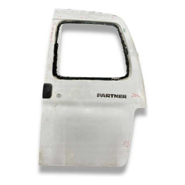 Porta Tras Direita C/detalhe S/vidro Peugeot Partner 2010 Traseira Direita Branco