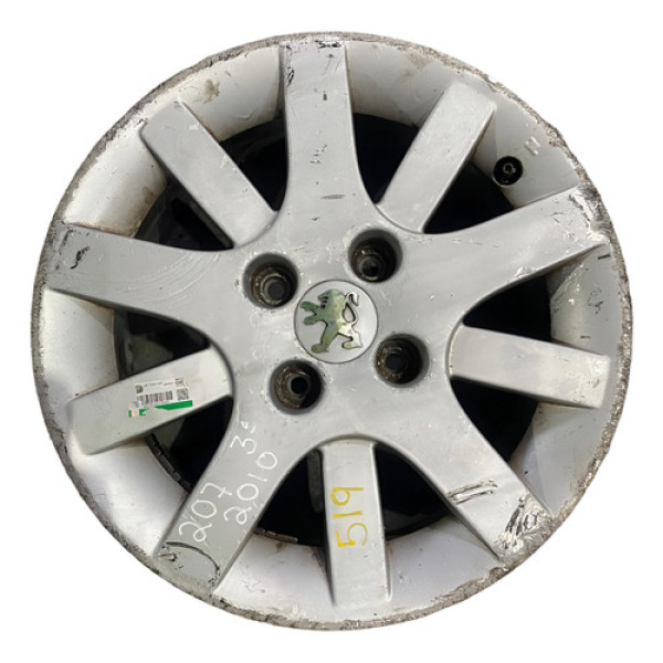 Roda Avulsa Peugeot 207 2010 Aro 15 9332238880 -3 Prateado