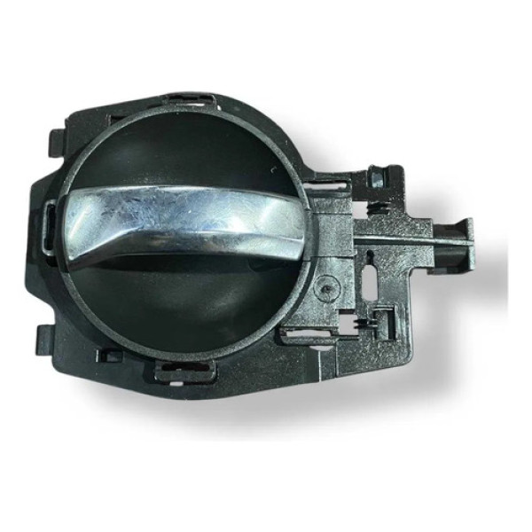 Maçaneta Interna Dianteira Esquerda C3 2011 2012 9680187877 Prateado Dianteira