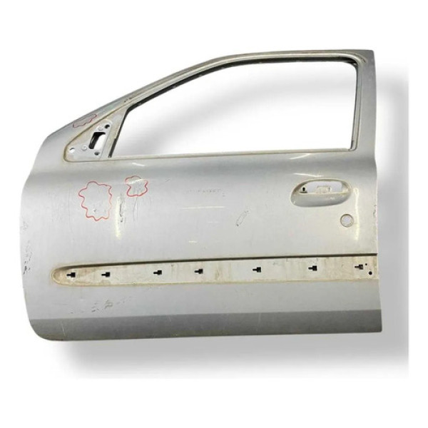 Porta Dianteira Esquerda Renault Clio 2007 2008 2009 Detalhe Dianteira Esquerda Prateado