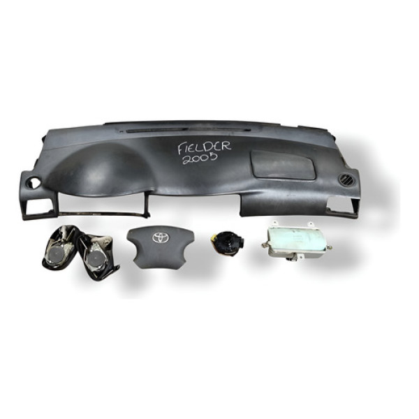 Kit Airbag Toyota Fielder 1.8 2003 2004 2005 2006 2007 2008 - Preto