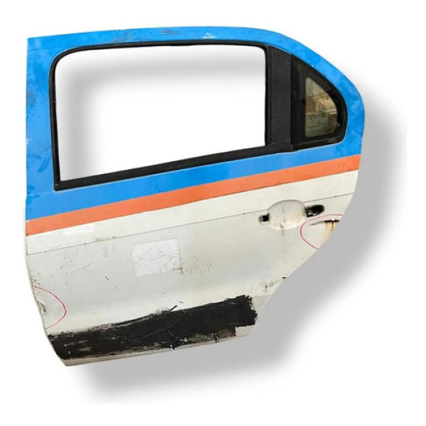 Porta Traseira Esquerda Voyage Gol G6 2014 A 2016 Detalhe Traseira Esquerda Branco