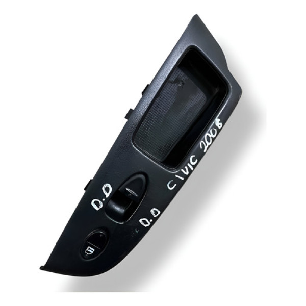 Moldura Botao Vidro Eletrico Diant Direito C/detalhe Civic 