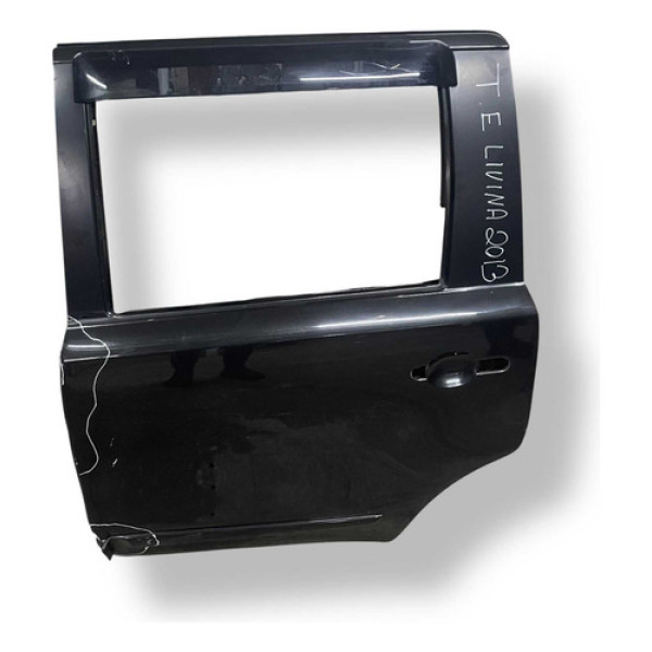 Porta Traseira Esquerda Livina 2009 2010 A 2013 Com Detalhe - Traseira - Esquerda - Preto