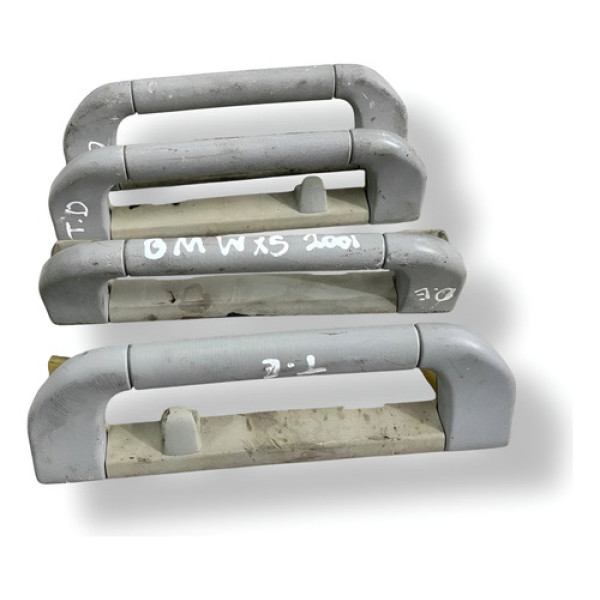 Kit 4 Alça De Teto Bmw X5 2001 2002 2003 2004 2005 2006 2007 - Preto