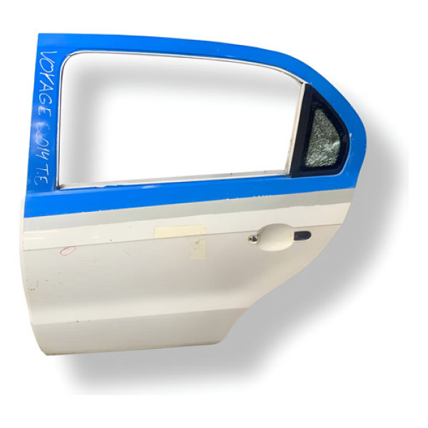 Porta Traseira Esquerda Volkswagen Voyage 2014  2015 Detalhe Branco Traseira Esquerda