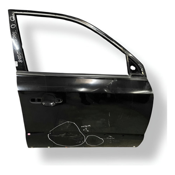 Porta Dianteira Direita Hyundai Tucson 2.0  2008 Detalhe Preto Direita Dianteira