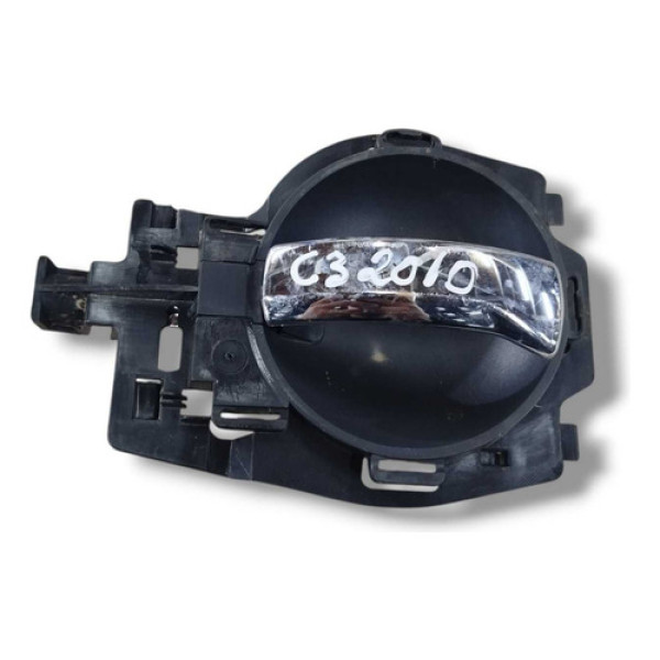 Maçaneta Interna Diant Direita Citroën C3 2010 9680187777  - Verde-musgo - Dianteira