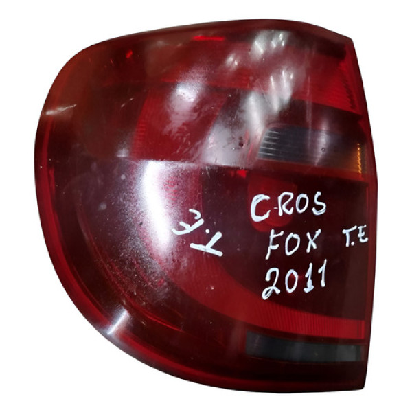 Lanterna Traseira Esquerda Vw Crossfox 1.6 2011 5z6945095 Esquerdo/motorista Vermelho