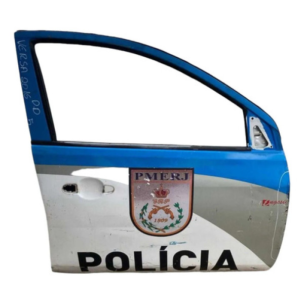 Porta Dianteira Direita Nissan Versa 2016 2017 2018 Detalhe Dianteira Direito Branco