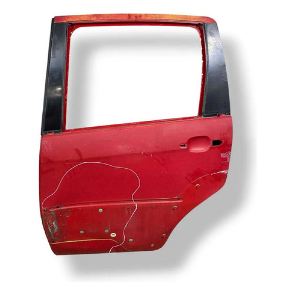 Porta Traseira Esquerda Fiat Idea 2012 2013 2014 15 Detalhe Traseira Esquerda Vermelho
