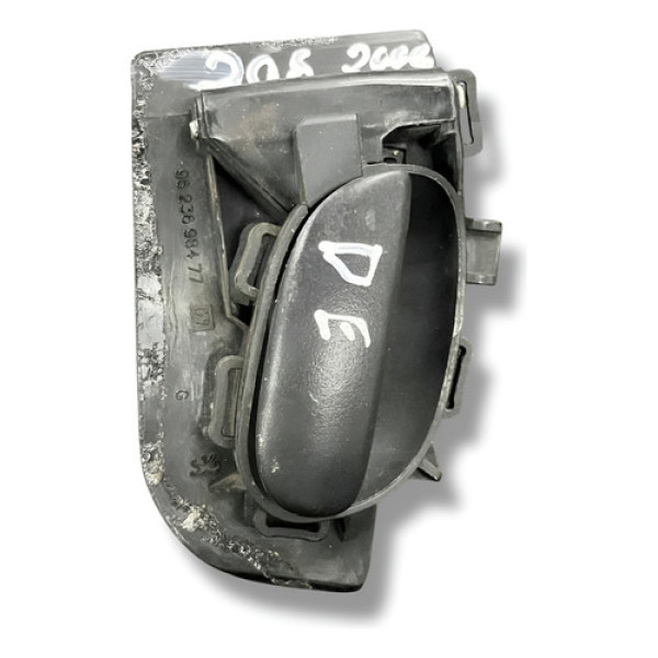 Maçaneta Interna Diant Esquerda Peugeot 206 2005 9623698477 - Prateado - Dianteira