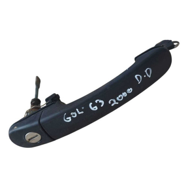 Maçaneta Puxador Externa Dianteira Direita Vw Gol G3 2000  Preto