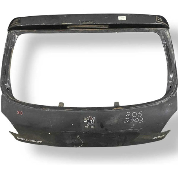Tampa Traseira Porta Malas Peugeot 206 - 2002 2003 2004 2005 Preto