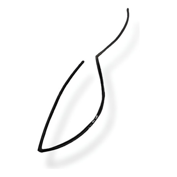 Borracha Caneleta Vidro Dianteira Direita Vw Fox 2009 2010 - Preto