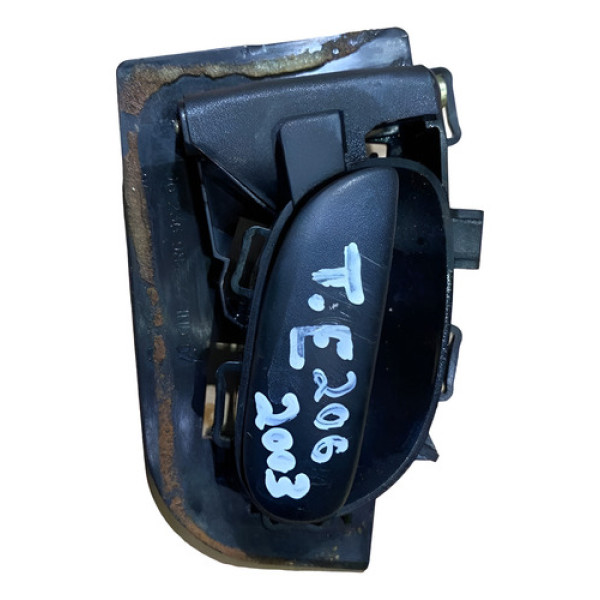 Maçaneta Interna Tras Esquerda Peugeot 206 2003 9623698477 Traseira