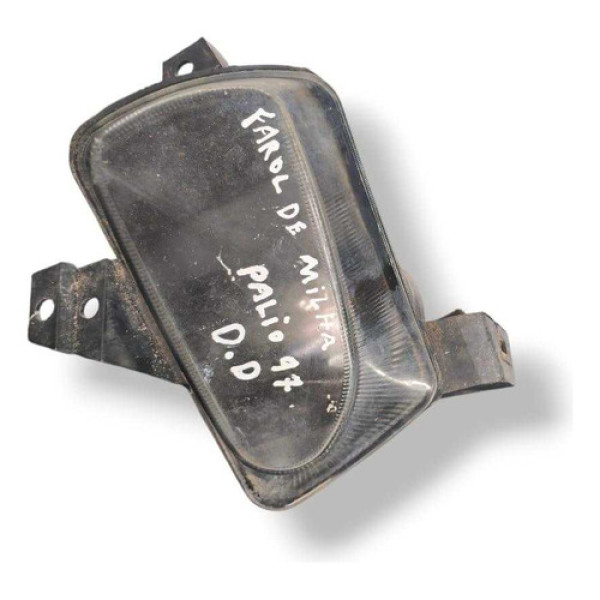 Farol Milha Lado Direito Fiat Palio 1996 1997 1998 1999 2000 Preto