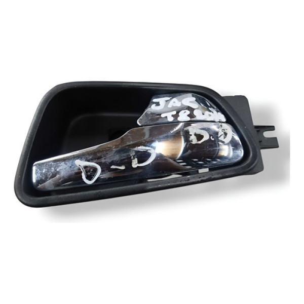 Maçaneta Interna Dianteira Direita Jac  T8 2.0 2014 - Prateado - Dianteira