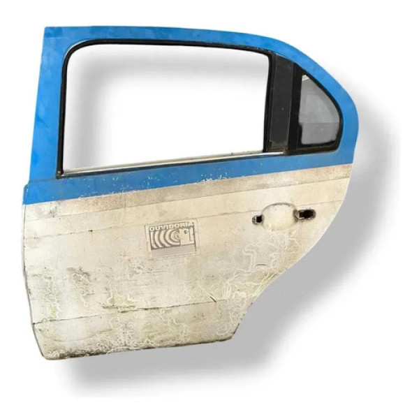 Porta Traseira Esquerda Vw Voyage 2014 2015 2016 Detalhe Traseira Esquerda Branco