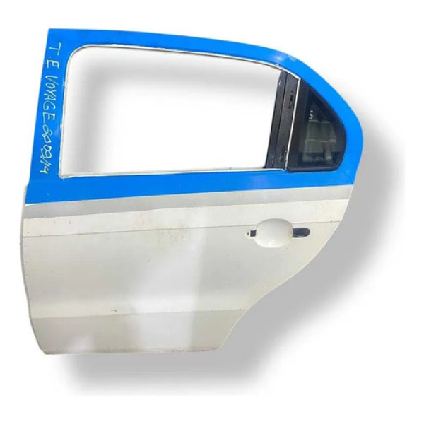 Porta Traseira Esquerda Volkswagen Voyage 2013 2014 2015 Traseira Esquerda Azul