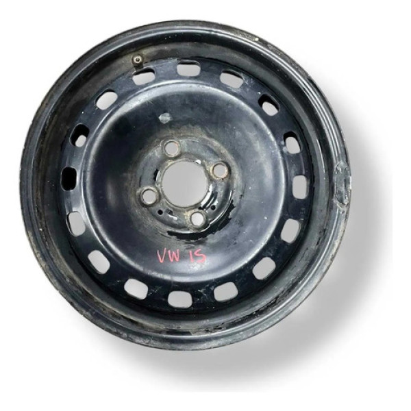 Roda Ferro Avulsa Aro 15 Volkswagen Golf Parati Voyage Gol Preto